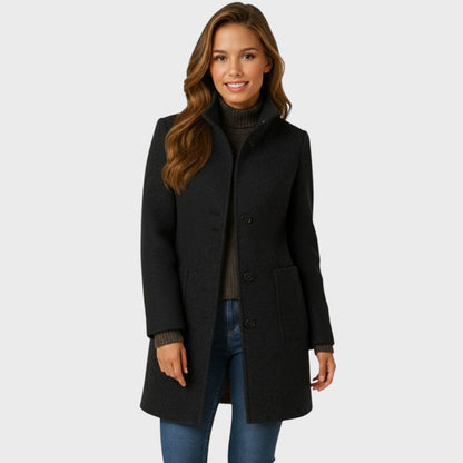 Manteau femme | Coupe cintrée, boutonné | Élégant