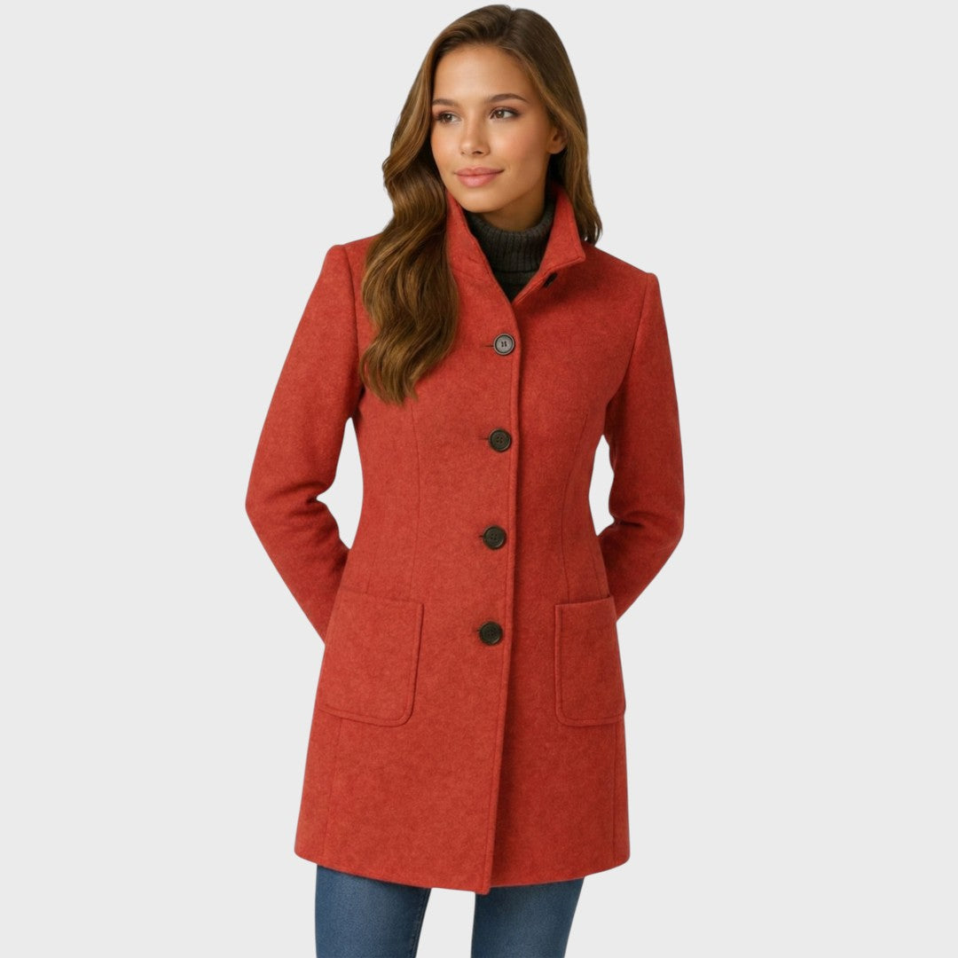Manteau femme | Coupe cintrée, boutonné | Élégant