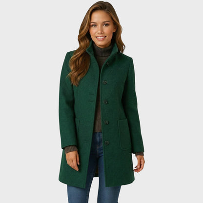 Manteau femme | Coupe cintrée, boutonné | Élégant