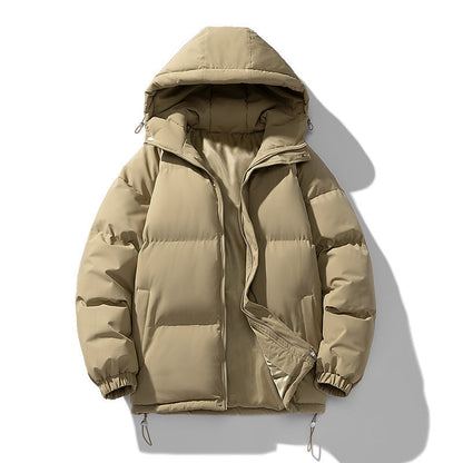 Doudoune homme hiver capuche zippée matelassée coupe regular