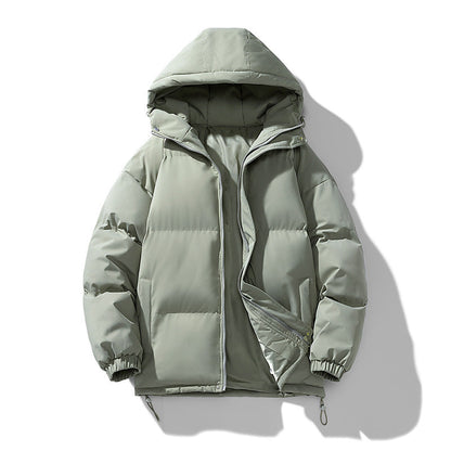 Doudoune homme hiver capuche zippée matelassée coupe regular