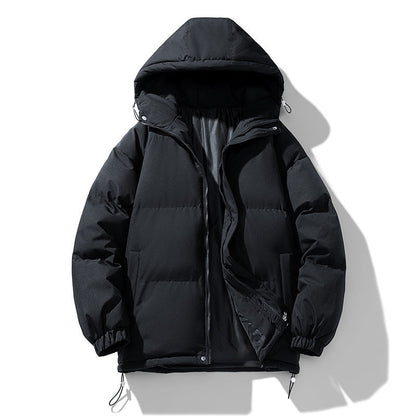 Doudoune homme hiver capuche zippée matelassée coupe regular