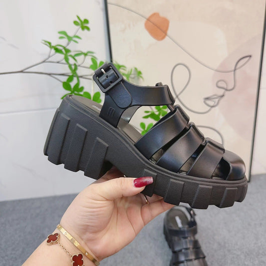 Plateforme Solide - Bout Fermé - Confort et Style-Chaussures-PARIS FEMME