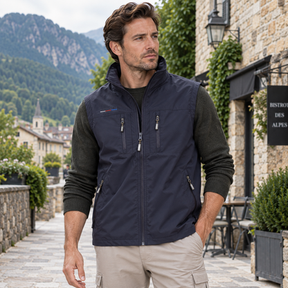 Gilet homme | Fermeture éclair, Col montant | Gilet de plein air
