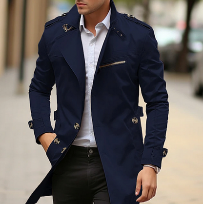 Trench-coat pour hommes | Ceinture ajustable, Coupe longue