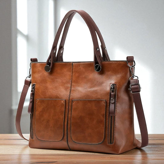 Sac à Main Cuir Femme | Bandoulière Vintage, Noir