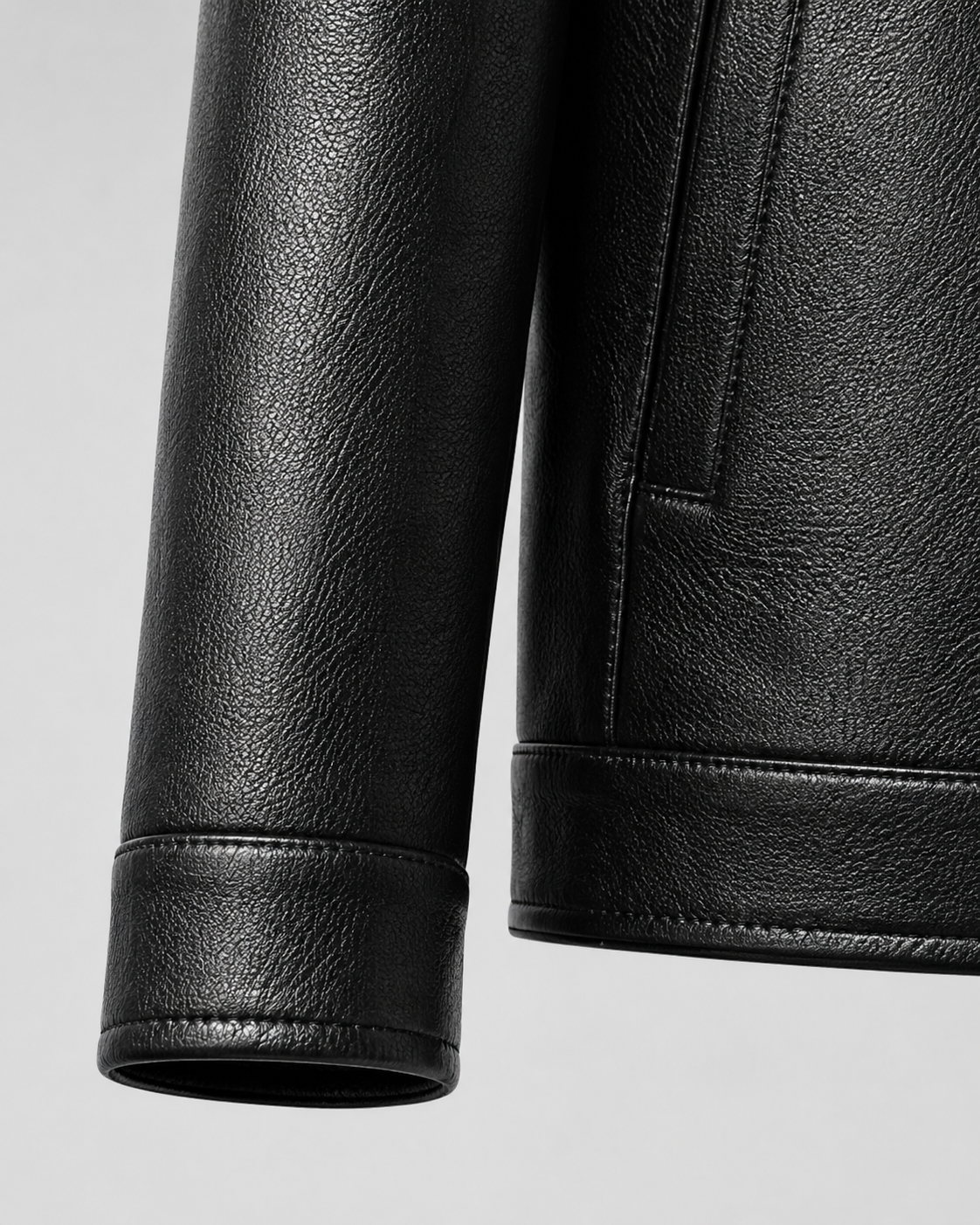 Veste Cuir Homme | Fermeture Éclair | Coupe Droite