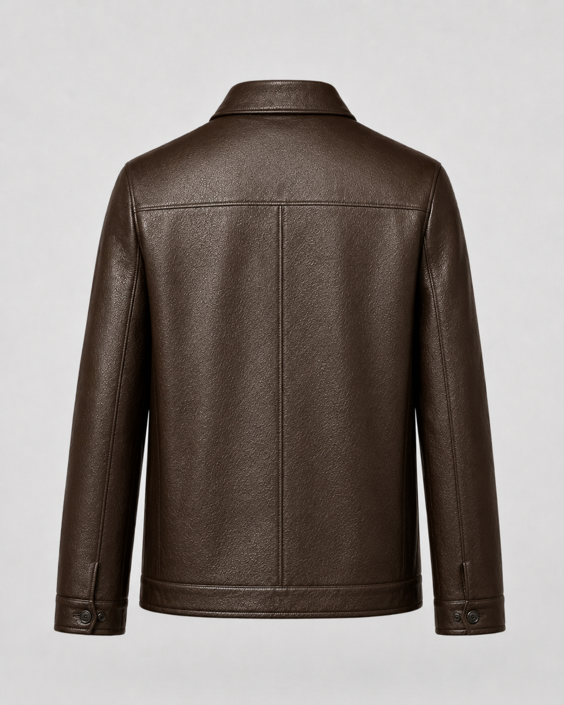 Veste Cuir Homme | Fermeture Éclair | Coupe Droite