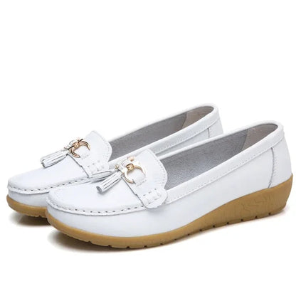 Chaussures orthopédiques femme cuir à enfiler confortables