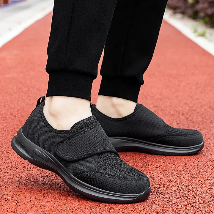 Chaussures orthopédiques larges femme semelle coussinée antidérapante pour pieds gonflés