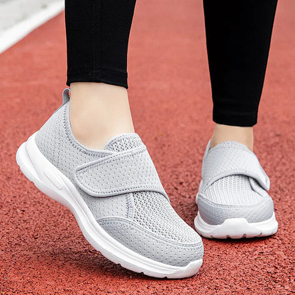 Chaussures orthopédiques larges femme semelle coussinée antidérapante pour pieds gonflés