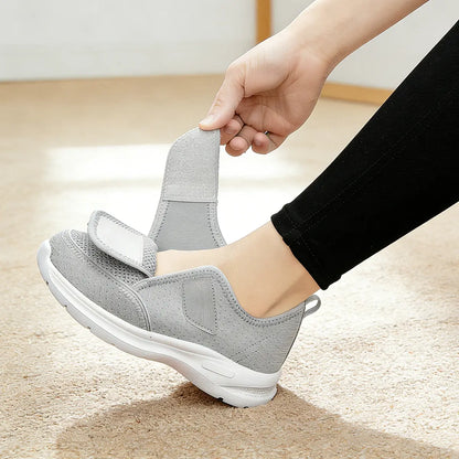 Chaussures orthopédiques larges femme semelle coussinée antidérapante pour pieds gonflés