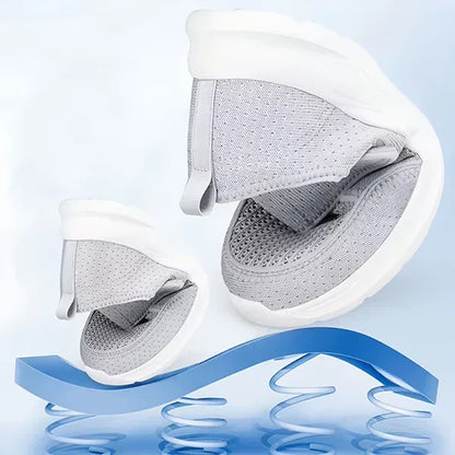 Chaussures orthopédiques larges femme semelle coussinée antidérapante pour pieds gonflés