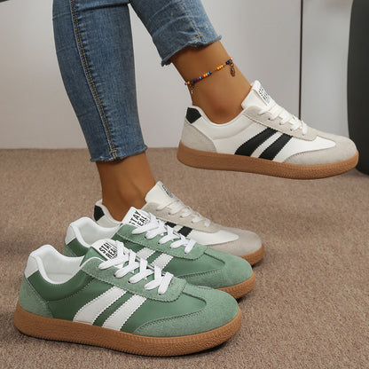 Baskets Femme | Design Sport avec Amorti | Vert, Noir, Bleu