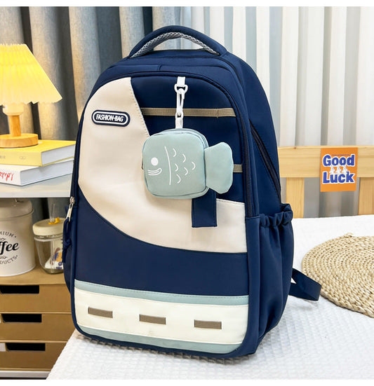 Sac à dos femme | Rangement multifonctionnel, pendentif poisson