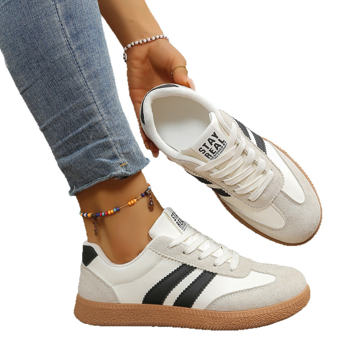 Baskets Femme | Design Sport avec Amorti | Vert, Noir, Bleu