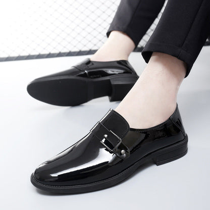 Mocassins cuir hommes | Boucle, élégant | Noir, blanc, kaki