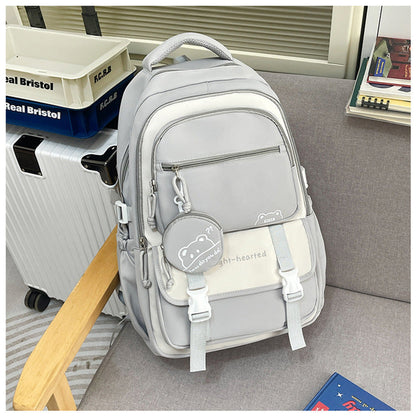 Sac à dos femme | Rangement polyvalent, imperméable | Kaki, gris, rose, bleu, noir