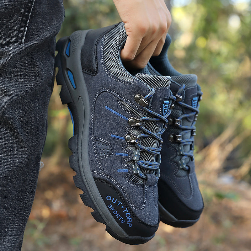 Chaussures trekking homme élégantes - Lacées - Confort et Adhérence