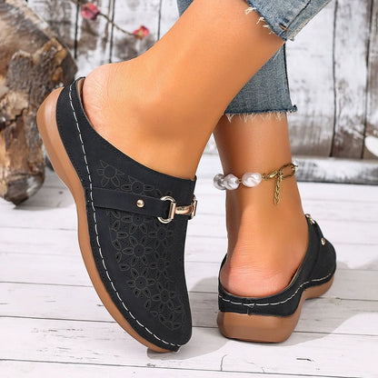Sabots Femme | Cuir, Ajustement Large, Légers