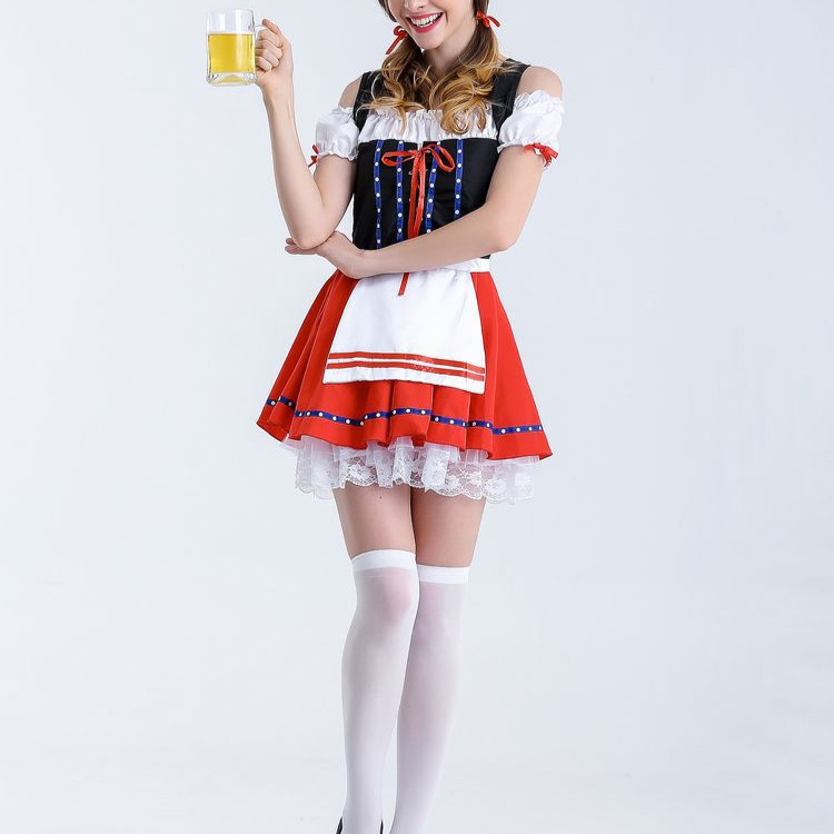 Mini Dirndl Kleid - Leichtes Material - Festliche Oktoberfestkleidung
