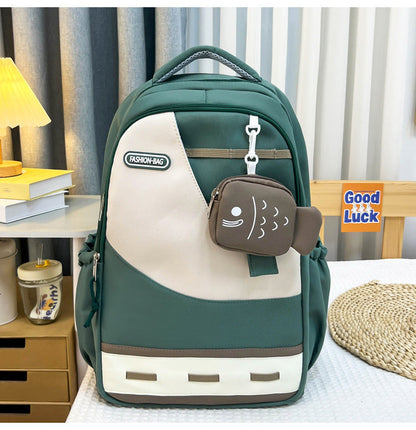 Sac à dos femme | Rangement multifonctionnel, pendentif poisson
