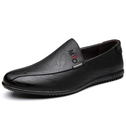 Chaussures de cuir pour hommes | Mocassins sans lacets, semelle antidérapante