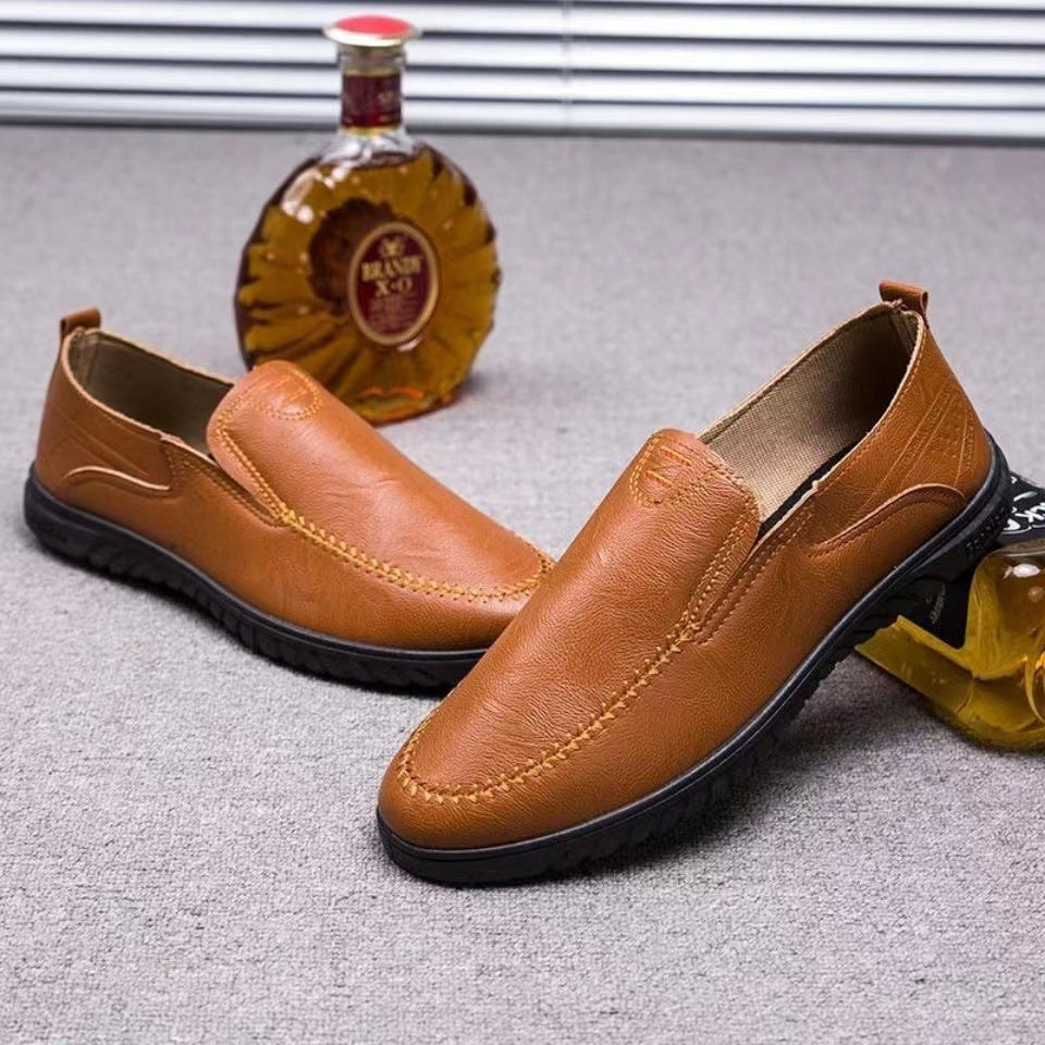 Mocassins cuir hommes | Noir, marron | Confort