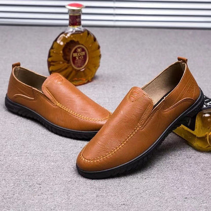 Mocassins cuir hommes | Noir, marron | Confort