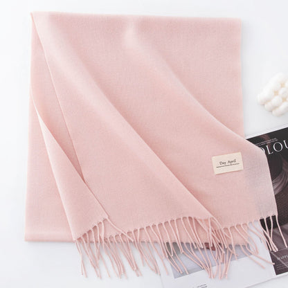 Écharpe femme | Chaude, douce et élégante | Écharpe d'hiver à franges