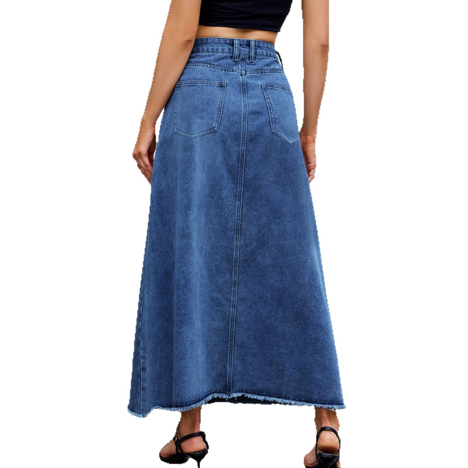 Jupes maxi pour femmes en denim de haute qualité Chic und Stil-Short en jean-PARIS FEMME