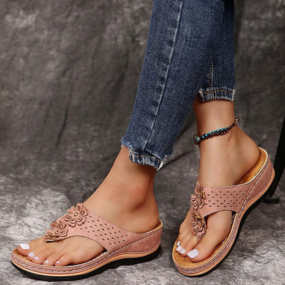 Tongs femme | Semelle épaisse, Talon compensé | Grande taille