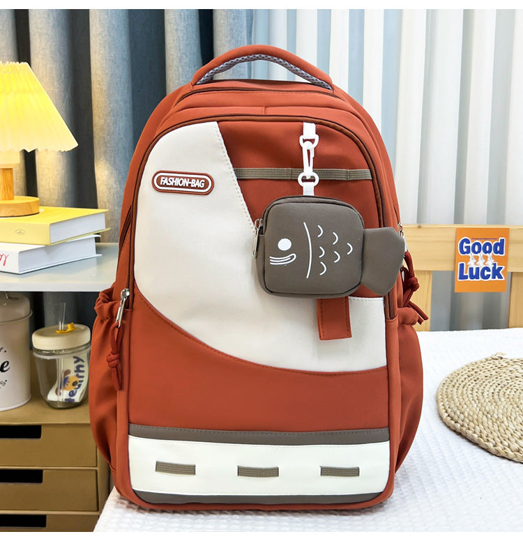 Sac à dos femme | Rangement multifonctionnel, pendentif poisson