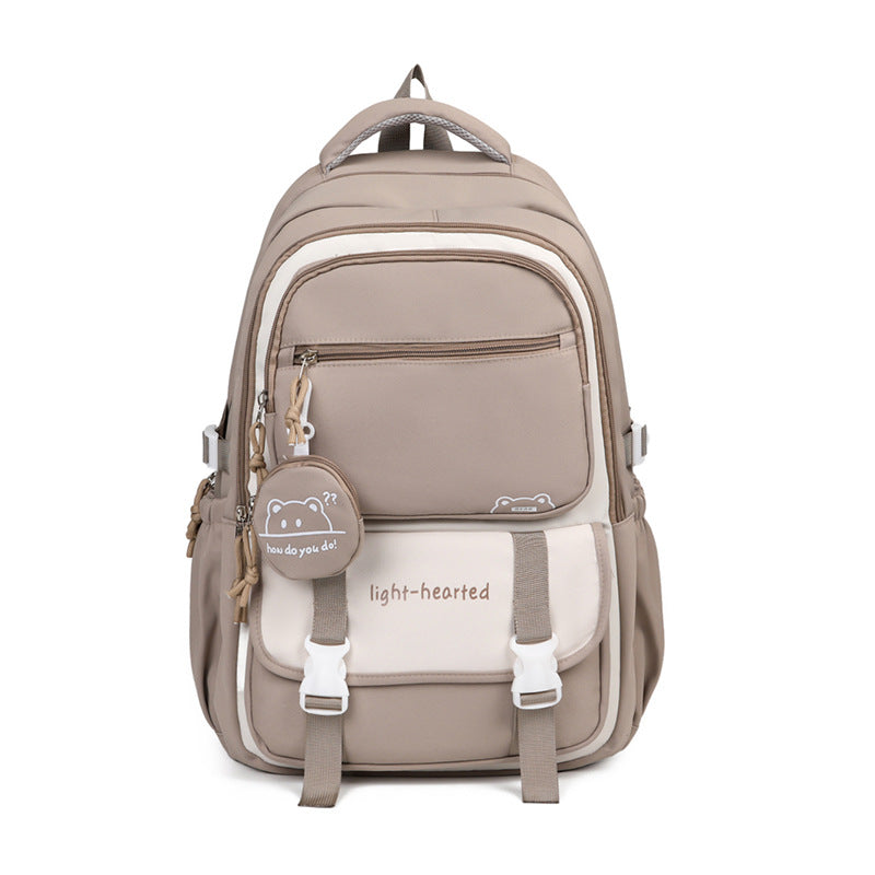 Sac à dos femme | Rangement polyvalent, imperméable | Kaki, gris, rose, bleu, noir