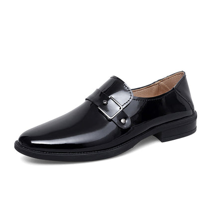 Mocassins cuir hommes | Boucle, élégant | Noir, blanc, kaki