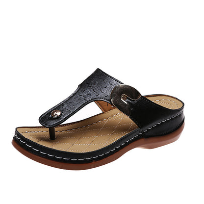 Sandales Compensées | Style Romain, Décor Métal | Plusieurs Coloris