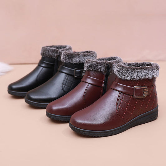 Botte orthopédique femme doublée avec de la fourrure et imperméable-CHAUSSURES ORTHOPÉDIQUES-PARIS FEMME