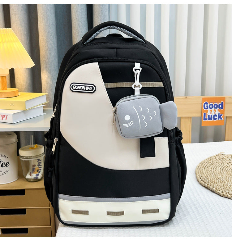 Sac à dos femme | Rangement multifonctionnel, pendentif poisson