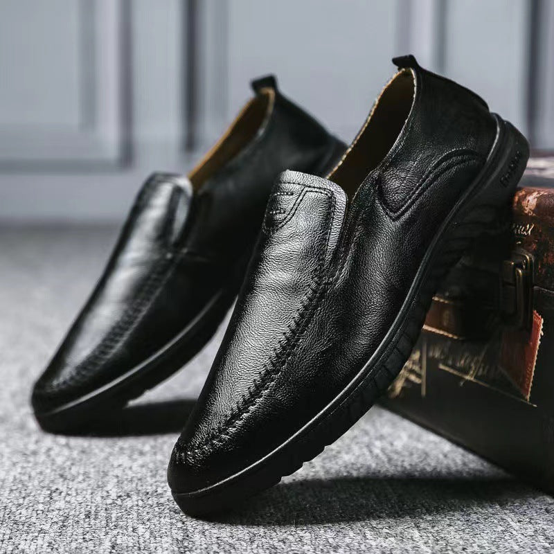 Mocassins cuir hommes | Noir, marron | Confort