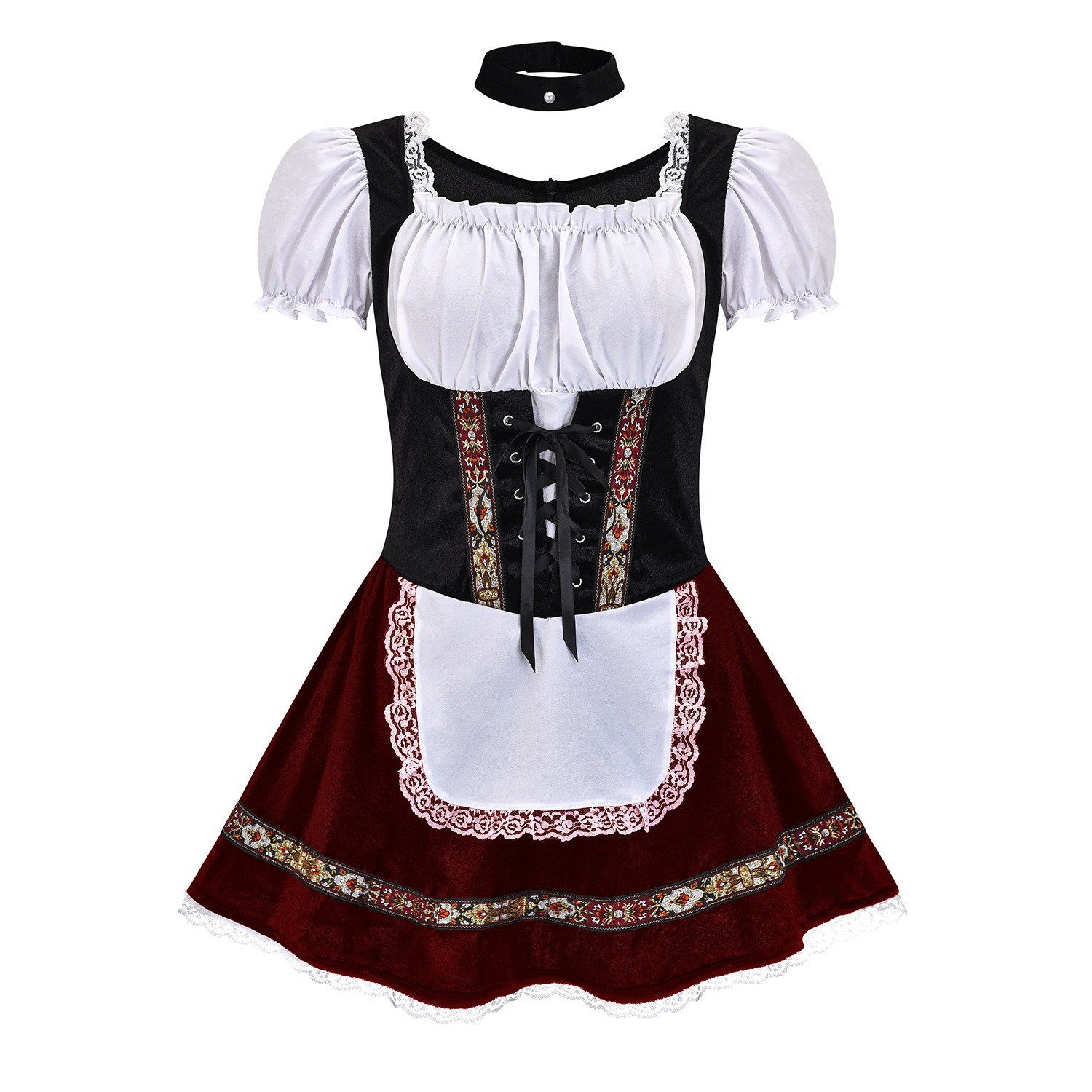 Robe Mini Dirndl Élégante - Matériau de Haute Qualité - Trachten Oktoberfest