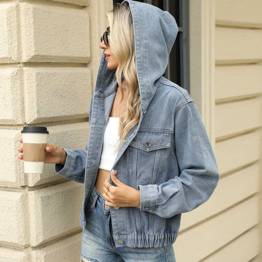 Veste en jean oversize décontractée pour femmes avec des accents modernes Chic und Stil-Jeans Outfit-PARIS FEMME