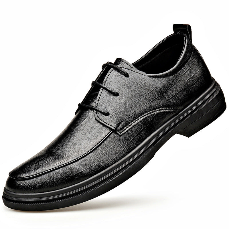 Chaussures de ville pour homme | Cuir synthétique noir, lacées