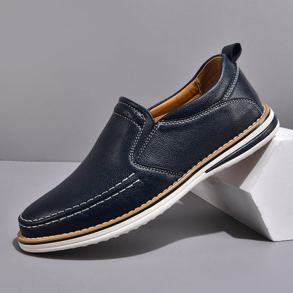 Mocassins Cuir Homme | Confort Souple | Noir, Marron, Bleu
