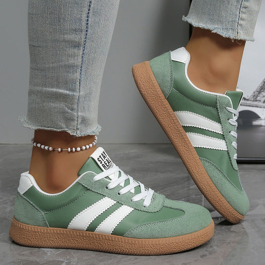 Baskets Femme | Design Sport avec Amorti | Vert, Noir, Bleu