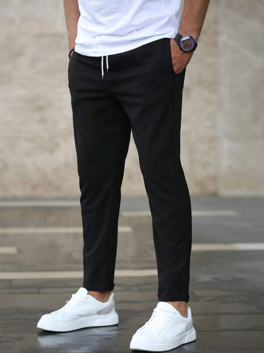 Pantalon homme stretch coupe effilée infroissable disponible en plusieurs coloris