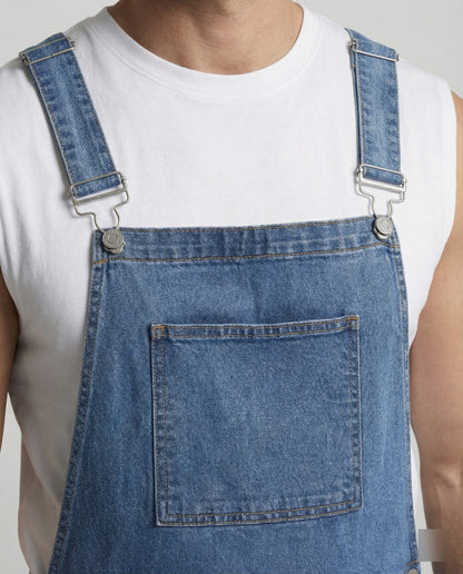 Bermuda Homme Denim à Bretelles | Poches, Été Décontracté