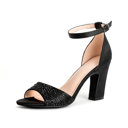 Sandales à talons femme | Été, paillettes, talon large