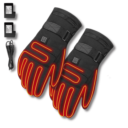 Gants chauffants batterie rechargeable tactiles avec 3 niveaux de chaleur