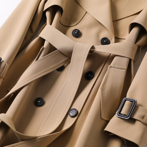 Manteau Trench à Double Boutonnage - Style Classique - Vêtement d'Extérieur Intemporel