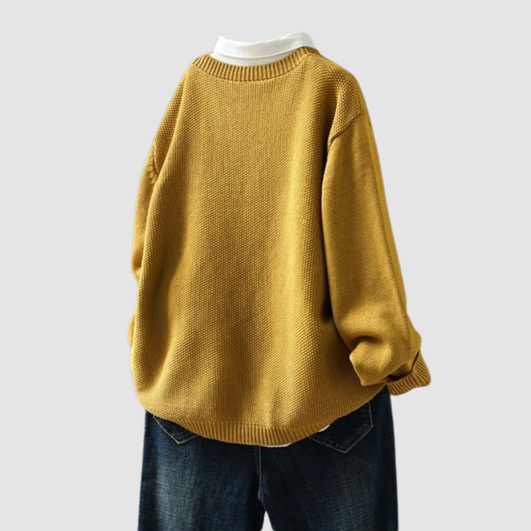 Femmes Cardigan Tricot Carreaux Polo